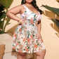 🎉 LIMITED TIME 40% OFF! 👗 Women's Floral Print One Piece Swim Dress – Flowy A-Line Skirt & Tummy Control Panel 🌸