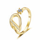 💍Adjustable Sparkle Initial Ring for Women