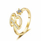 💍Adjustable Sparkle Initial Ring for Women