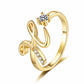 💍Adjustable Sparkle Initial Ring for Women
