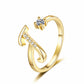💍Adjustable Sparkle Initial Ring for Women