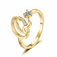 💍Adjustable Sparkle Initial Ring for Women