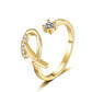 💍Adjustable Sparkle Initial Ring for Women