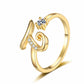 💍Adjustable Sparkle Initial Ring for Women
