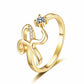 💍Adjustable Sparkle Initial Ring for Women