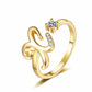 💍Adjustable Sparkle Initial Ring for Women