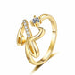 💍Adjustable Sparkle Initial Ring for Women