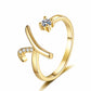 💍Adjustable Sparkle Initial Ring for Women