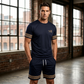 📢📢40% OFF !! ⏰Men Summer 2-Piece T-Shirt and Shorts Casual Set