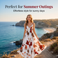 👗🌸Women's Printed Spaghetti Strap Maxi Dress