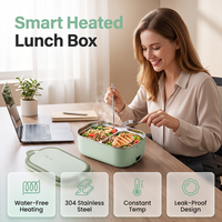 🍱Portable Electric Heated Lunch Box Water-Free Food Warmer