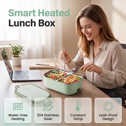 🍱Portable Electric Heated Lunch Box Water-Free Food Warmer