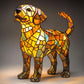 🐶Color-Blocking Puppy Statue LED Table Lamp