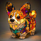 🐶Color-Blocking Puppy Statue LED Table Lamp