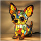 🐶Color-Blocking Puppy Statue LED Table Lamp