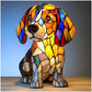 🐶Color-Blocking Puppy Statue LED Table Lamp