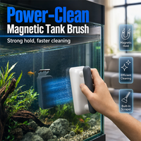 🐠 Tank glass look like a swamp? One pass – spotless. Works on tanks, terrariums, glass.