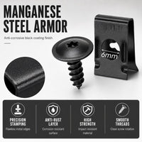 🔥Universal Car Metal U-Type Clips and Screws Set