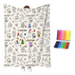 🎨✨Creative Cozy Coloring Blanket Kit – DIY Art & Relaxation Activity