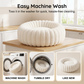 🐾Cloud-Like Ultra Soft Plush Round Calming Pet Bed, Raised Rim Donut Cat Dog Bed, Joint Relief Warm Cozy Washable Pet Sleeping Cushion