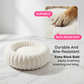 🐾Cloud-Like Ultra Soft Plush Round Calming Pet Bed, Raised Rim Donut Cat Dog Bed, Joint Relief Warm Cozy Washable Pet Sleeping Cushion