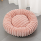 🐾Cloud-Like Ultra Soft Plush Round Calming Pet Bed, Raised Rim Donut Cat Dog Bed, Joint Relief Warm Cozy Washable Pet Sleeping Cushion