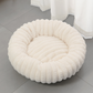 🐾Cloud-Like Ultra Soft Plush Round Calming Pet Bed, Raised Rim Donut Cat Dog Bed, Joint Relief Warm Cozy Washable Pet Sleeping Cushion