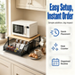 🍳 2-Tier Kitchen Microwave Stand with Slide-Out Drawer — Heavy-Duty Countertop Shelf