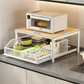 🍳 2-Tier Kitchen Microwave Stand with Slide-Out Drawer — Heavy-Duty Countertop Shelf