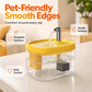 🐾💧  Flowing Pet Water Fountain – Food Grade PET Bowl, Visible Water Level and Easy Clean Design