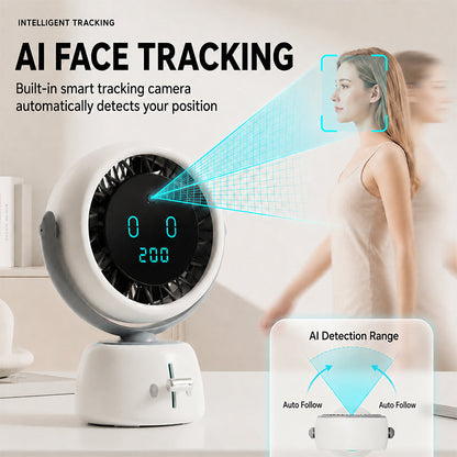 🌬️👀Smart Face Tracking Desktop Fan