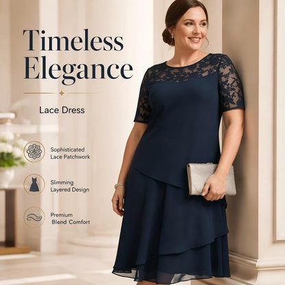 Women's Elegant Plus Size Tiered Dress