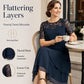 Women's Elegant Plus Size Tiered Dress