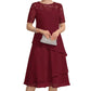 Women's Elegant Plus Size Tiered Dress