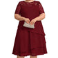 Women's Elegant Plus Size Tiered Dress