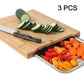 🥕🔪Wooden Cutting Board with Slide-Out Trays