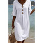 👗Women’s Solid Color Ruffle Sleeve Midi Dress