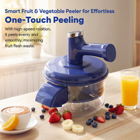⏳🔥LIMITED-TIME 50% OFF! ⏰Electric Fruit Peeler & Mixer – 2-in-1, USB Rechargeable, One-Touch, 10s Peel 🍎