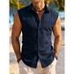 👔Men's Breathable Sleeveless Button Down Shirt