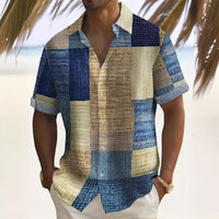👔Men's Contrast Color Pattern Shirt