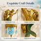 🌊Antique Gold Coastal Mermaid Wall Light 🧜‍♀️✨  Hand-Painted Vintage Sconce for Indoors & Covered Outdoor Spaces 🏡🌊