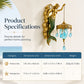 🌊Antique Gold Coastal Mermaid Wall Light 🧜‍♀️✨  Hand-Painted Vintage Sconce for Indoors & Covered Outdoor Spaces 🏡🌊