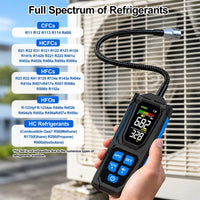 🔹 Rechargeable Halogen Leak Detector for Air Conditioner – Portable HVAC Refrigerant Sniffer with Adjustable Sensitivity ❄️🔧