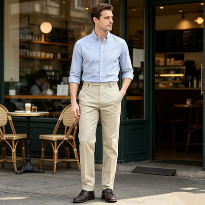 👖Men's Slim-Fit Casual Pants with Elastic Waist