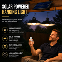 💡Waterproof Outdoor Solar-Powered Hanging Light