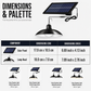 💡Waterproof Outdoor Solar-Powered Hanging Light