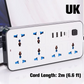 🔌Multi-Outlet Power Strip with Extension Cord