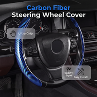 🚗Segmented Carbon Fiber Steering Wheel Cover