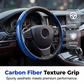 🚗Segmented Carbon Fiber Steering Wheel Cover