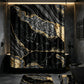 🚿Elegant Marble Pattern Bathroom Shower Curtain